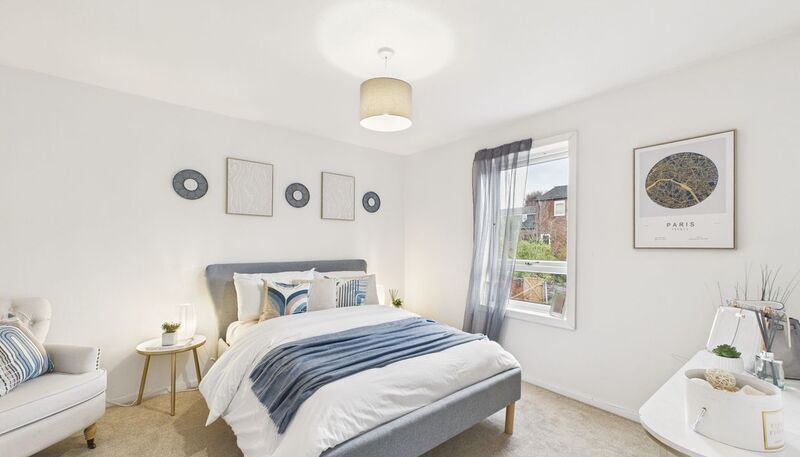Beautifully staged bedroom