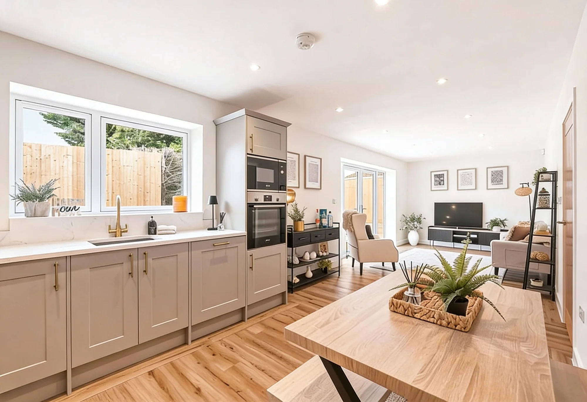 Property after clearance and professional staging